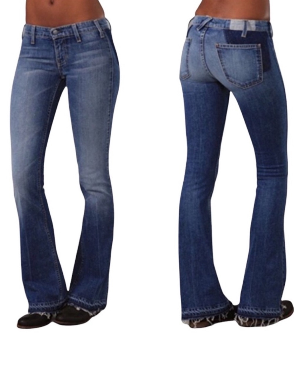 Women’s Textile Elizabeth and James Jimi Bootcut Tall Jeans Size 31 Caravan
